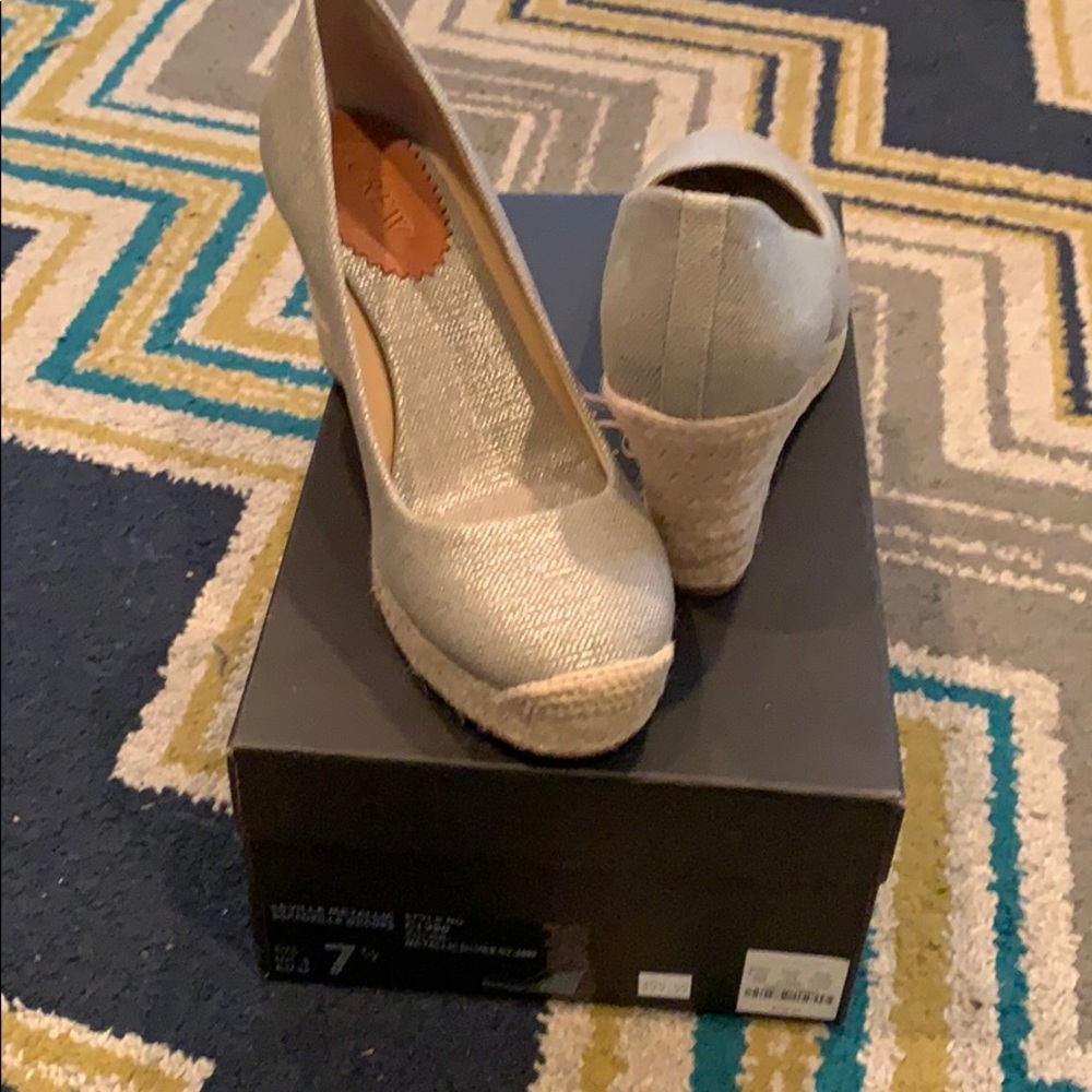 NIB J. Crew Espadrille Wedges 7.5